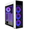 CHIEFTEC Scorpion 3 Baltas leidimo ATX žaidimai su 4x120 A-RGB ventiliatoriumi 2 grūdinto stiklo šonuose ir priekyje
