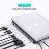Choetech prijungimo stoties daugiafunkcis adapteris HUB USB Typ C 11in1 100W PD pilka (HUB-M20)
