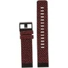 Išmaniojo laikrodžio Garmin greitai atsegamas nailoninis dirželis, Raudonos/Juodos spalvos, 22mm