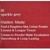 Clarins Ombre Matte Matte Kreminis Eyeshadow 05 Sparkle Pilkas, 7 g