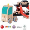 CLASSIC WORLD medinis vilkikas + 3 žaisliniai automobiliai
