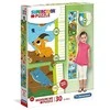 Clementoni supercolor dėlionė - ūgio matuoklis "Cutie Animals 30pcs