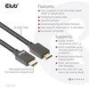 Club 3D „Club3D Cable Ultra Fast HDMI™“, 4K120Hz, 8K60Hz kabelis 48Gbps (M/M), 28AWG, 4m