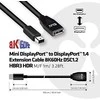 Club 3D Club3D Kabelis Mini DisplayPort 1.4 na DisplayPort 8K@60Hz DSC 1.2 HBR3 HDR dvikryptis (M-F)