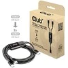 CLUB 3D CAC-1527 USB Type-C, Y įkrovimo laidas su 2x USB Type-C max. 100W, 1,83m