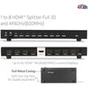 Club 3D Club3D vaizdo skirstytuvas 1:8 HDMI 2.0 4K60Hz UHD (600Mhz), 8 prievadai