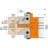 Frezavimo galva CMT 694.015.30; 132x48x30 mm