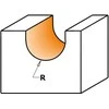 Convex Lovelių freza CMT; S=16 mm; D=16 mm; R=8 mm