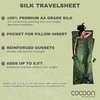 Cocoon TravelSheet Silk Sleeping Bag Liner, Sunset Geltona