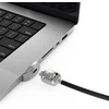 Linka zabezpieczająca Compulocks Compulocks Ledge Lock Adapteris, skirtas MacBook Pro 16" M1, M2 ir M3 su raktu Cable Lock - saugos spynos adapteris - su spynos cilindru - skirtas Apple MacBook Pro 16 (M1, M2)
