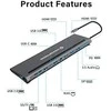 Conceptronic USB-C stotelė / replikatorius (DONN17G)