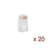LANBERG PLU-5020 kištukas RJ-45 UTP CAT5E 8P8C 20PCS