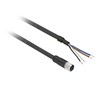 Telemecanique Sensors „Schneider“ elektros kabelis su M12 vidine jungtimi, 4 kontaktų tiesus kabelis, 10 m (XZCP1141L10)