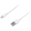 USB kabelis Connect IT USB-A - Žaibas 2 m Balta (PI-559)