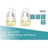 Digitus DIGITUS CAT 6A U/FTP Slim Patch kabelis 3m pilkas