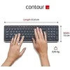 Contour Design Contour Balance Klaviatūra su laidu DE-išdėstymas juodas retail