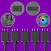 Cooler Master MFX-AWHN-1NNN5-R1 kompiuterio aušinimo komponentas Motininė plokštė RGB šakotuvo laidas Juoda