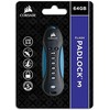 CORSAIR Flasch Padlock3 64GB saugus USB3.0 atmintukas su klaviatūra Saugus 256 bitų aparatinės įrangos AES šifravimas