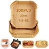 Cosori Popierinės formos karšto oro gruzdintuvėms 100 vnt (20cm - 4,5-6L)