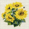 RIOLIS - Create It Yourself - Siuvinėjimo rinkinys „Saulėgrąžos“ 776 (40x40 cm)