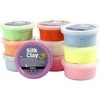Silk Claycreative Toys Šilko molis - pagrindinės spalvos (10 x 40 g) (79146)