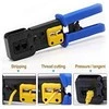Kabelių užspaudimo įrankis Equip su pjaustytuvu RJ45 RJ11, RJ12 Cat.5e, Cat.6/A