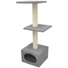 Croci Spa MUNIC pilka draskyklė katėms 35x35x103cm