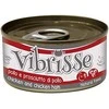 VIBRISSE konservai katėms vištiena/vištienos kumpis padaže 70g 12vnt