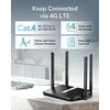 Belaidis Maršrutizatorius - Cudy LT500 Dual-Band 4G Greitasis Ethernet Juodas