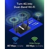 Belaidis Maršrutizatorius - Cudy LT500 Dual-Band 4G Greitasis Ethernet Juodas