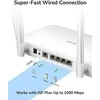 Belaidis Maršrutizatorius - Cudy WR1300 Dviejų Juostų Gigabit Ethernet Baltas