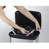 Curver Šiukšliadėžė su pedalu Deco, sidabrinė, 50l, stačiakampė