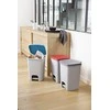 Šiukšlių dėžė CURVER Essentials, su pedalu, pilkos sp., h43 x 30 x 29 cm., 20 L