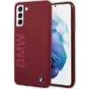 Samsung Galaxy S21 Plus BMW dėklas silikoninis Signature Logo (BMHCS21MSLBLRE) raudonos spalvos