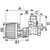 Danfoss Termostatinis vožtuvas su RA-N DN10 iš anksto nustatytas kampas - 013G0011