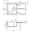 Deante granitinė virtuvinė plautuvė Deante Andante, ZQN_T113, Anthracite
