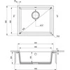 Deante granitinė virtuvinė plautuvė Deante Corda, ZQA_T10C, Anthracite