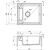 Deante granitinė virtuvinė plautuvė su magnetais Deante Magnetic ZRM S103, Metallic pilkas
