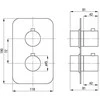 Deante BOX-A BXY_X44T TERMOSTATINIO NERO ROUND KOMPONENTAI