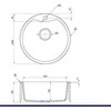 Deante granitinė virtuvinė plautuvė Deante Solis ZRS 2803, Graphite