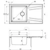 Granito-plieno plautuvė Deante Prime, ZSR_T113, Antracito metalas