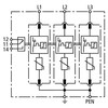 Dehn Viršįtampių ribotuvas C tipas 2 3P 20kA 1,5kV (952305)