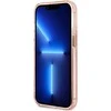 Apple iPhone 14 Pro Max Guess Dėklas Gold Outline Translucent MagSafe (GUHMP14XHTCMP) rožinės spalvos