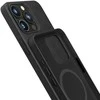 Dėklas 3mk apsauginis dangtelis HARDY MagFabric Case skirtas Apple iPhone 15 Pro, juodas