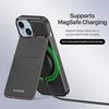 3in1 Wallet with Stand Apple iPhone 15 Plus MagSafe RFID Blocker Dux Ducis Rafi Mag – dėklas telefonui juodos spalvos