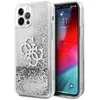 Apple iPhone 12 Pro Max Guess dėklas 4G Big Liquid Glitter (GUHCP12LLG4GSI) sidabrinės spalvos