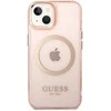 Dėklas GUESS GUHMP14MHTCMP IPHONE 14 PLUS / 15 PLUS 6.7 "Rožinis / Rožinis HARD CASE GOLD OUTLINE TRANSLUENT MAGSAFE