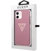 Apple iPhone 12 Mini Guess dėklas Metallic Collection (GUHCP12SPCUMPTPI) rožinės spalvos