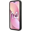 Apple iPhone 14 Pro Karl Lagerfeld dėklas Saffiano Choupette Head Patch sidabrinės spalvos