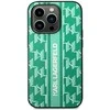 Karl Lagerfeld Karl Lagefeld dėklas, skirtas iPhone 14 Plus 6,7 KLHCP14MPGKLSKN žalios spalvos kietas dėklas , skirtas Monogram Stripe